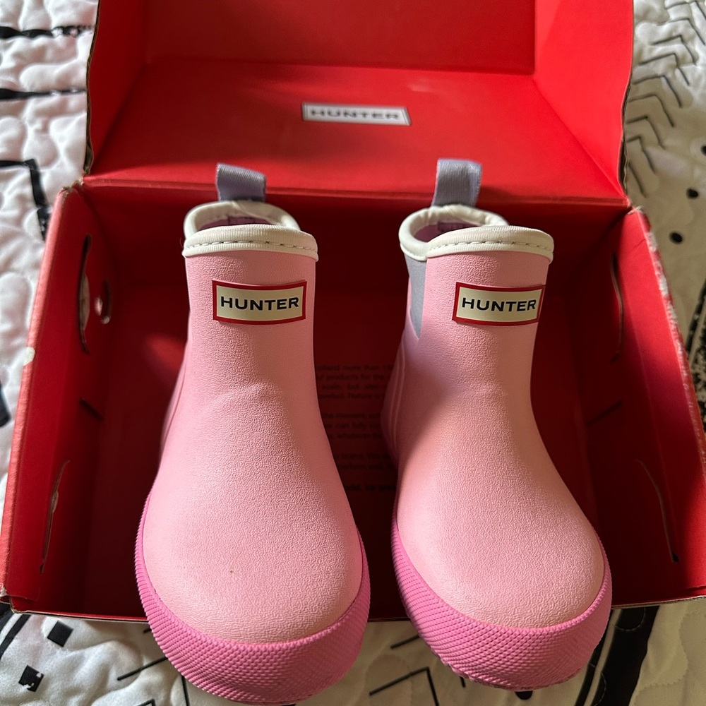 Hunter Kids Light Pink Rain Boots